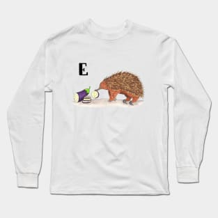 E is for Echidna Long Sleeve T-Shirt